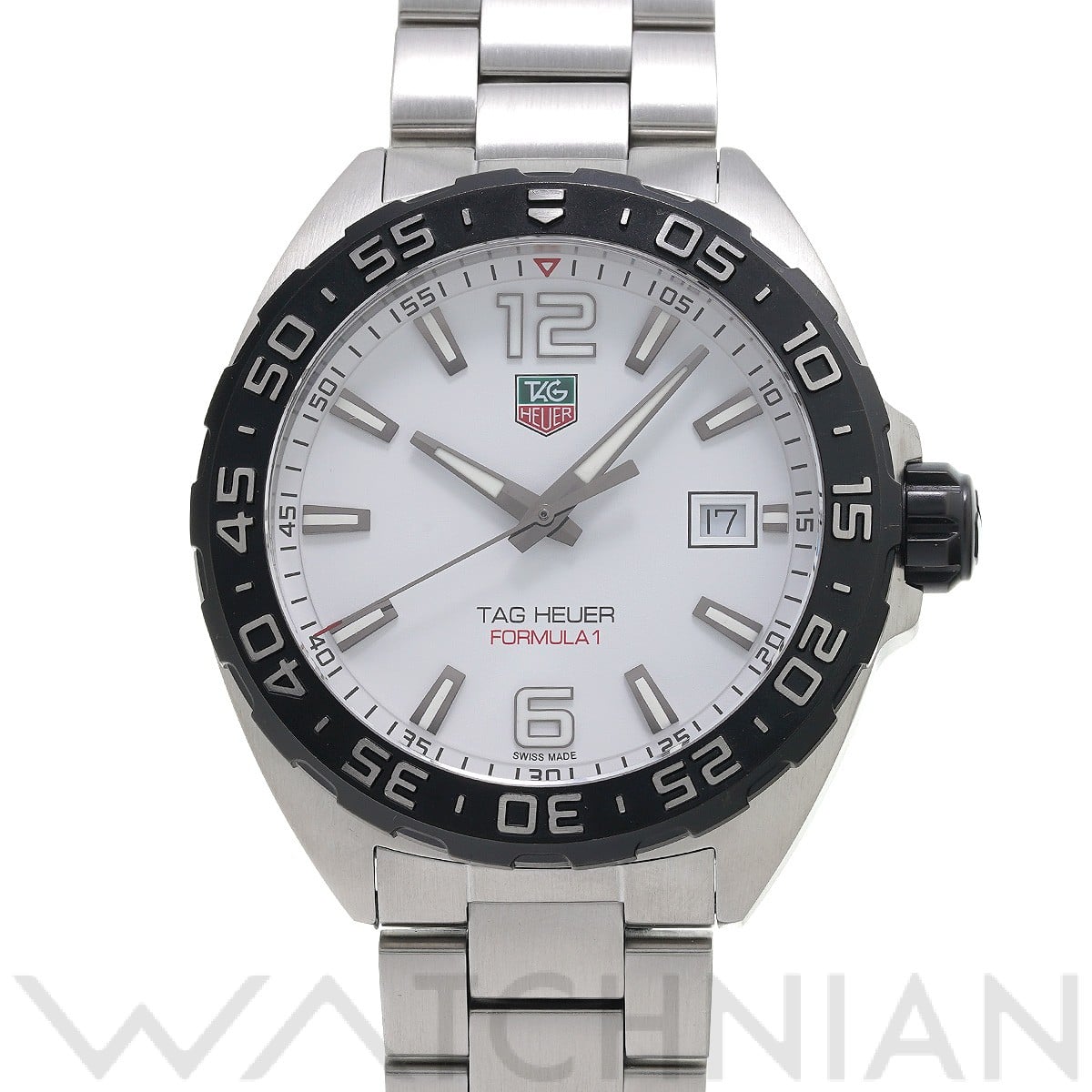 タグ ホイヤー / TAG HEUER フォーミュラ1 クォーツ WAZ1111.BA0875 ホワイト メンズ 時計 【中古】【wristwatch】