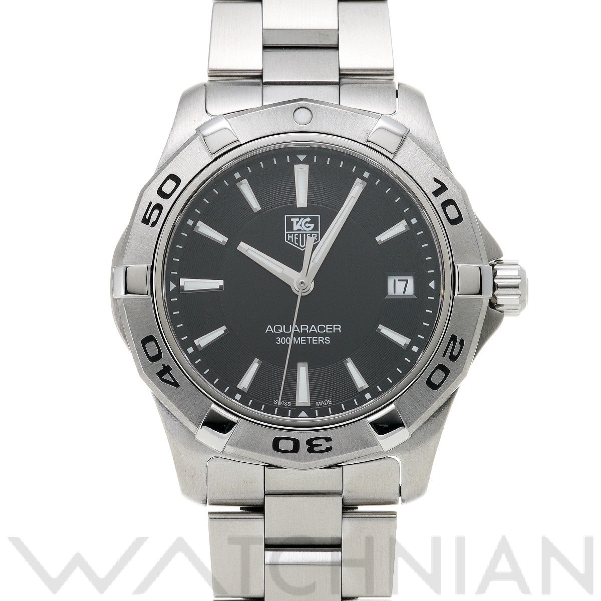 タグ ホイヤー / TAG HEUER アクアレーサー クォーツ WAP1110.BA0831 ブラック メンズ 時計 【中古】【wristwatch】