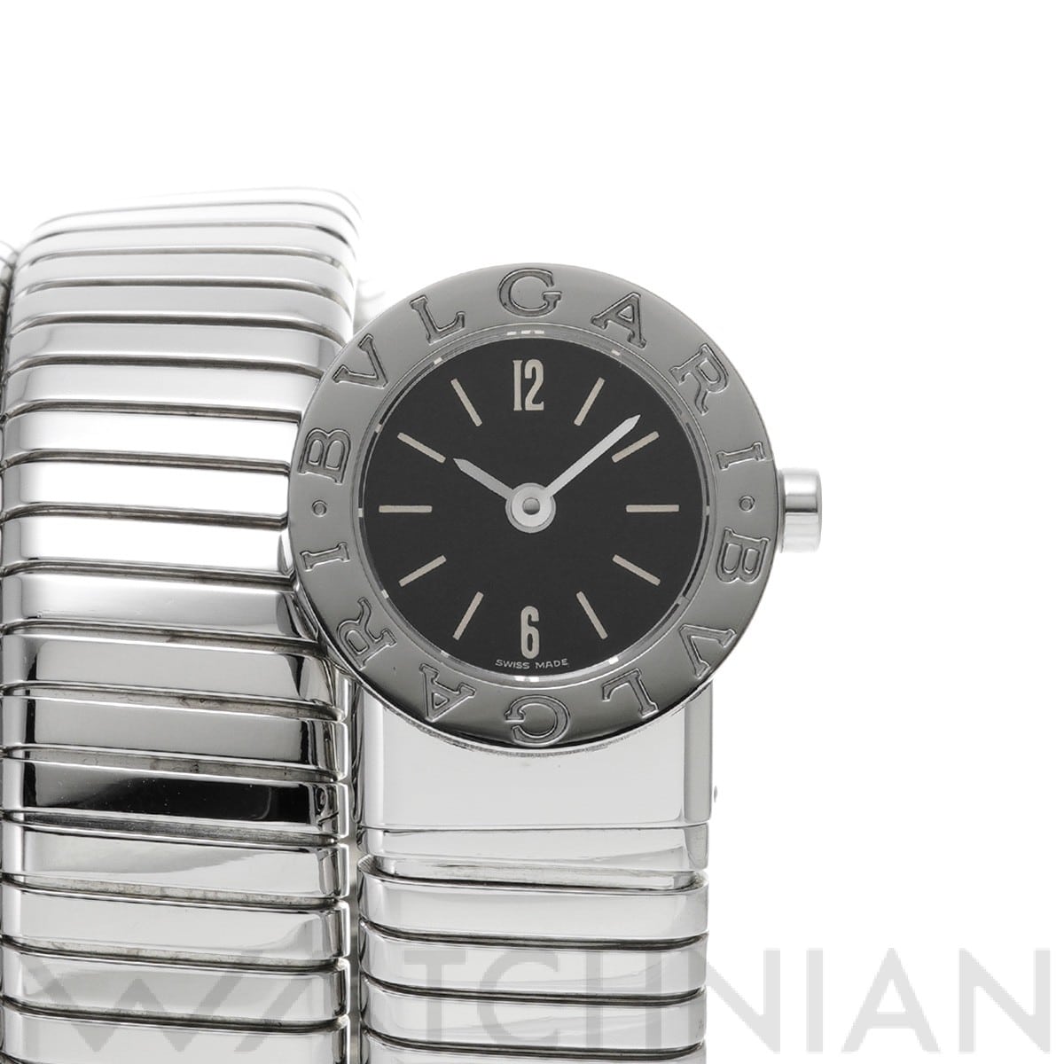 ブルガリ / BVLGARI ブルガリブルガリ トゥボガス ダブルスパイラル BB191TS ブラック レディース 時計 【中古】【wristwatch】