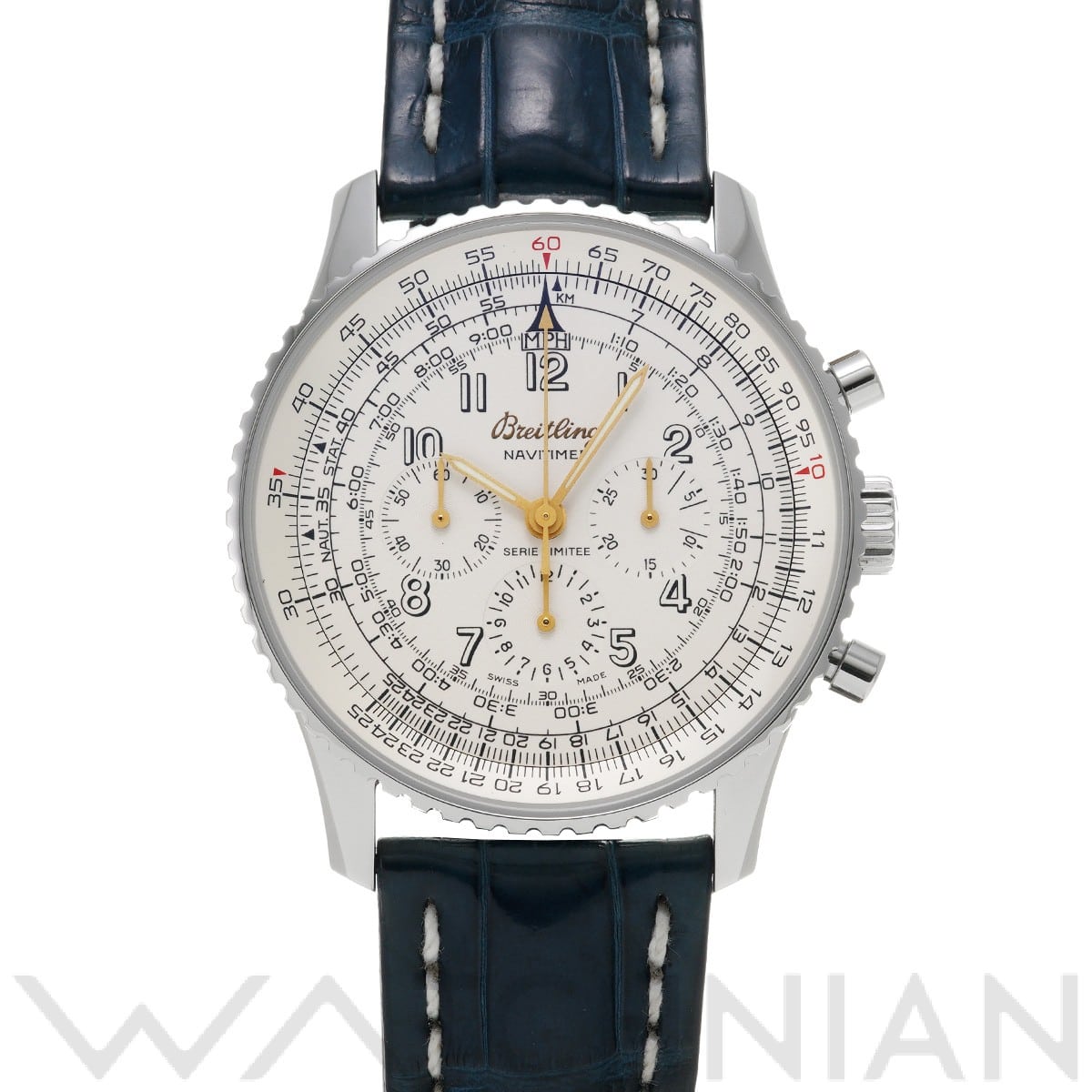 ナビタイマー メカニック 50's A120GNMFBA シルバー ブライトリング BREITLING メンズ 【中古】