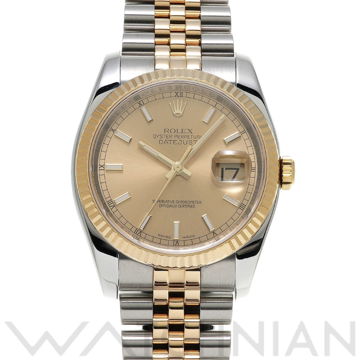 ロレックス デイトジャスト 36 116233 シャンパン メンズ 時計 【中古】【wristwatch】