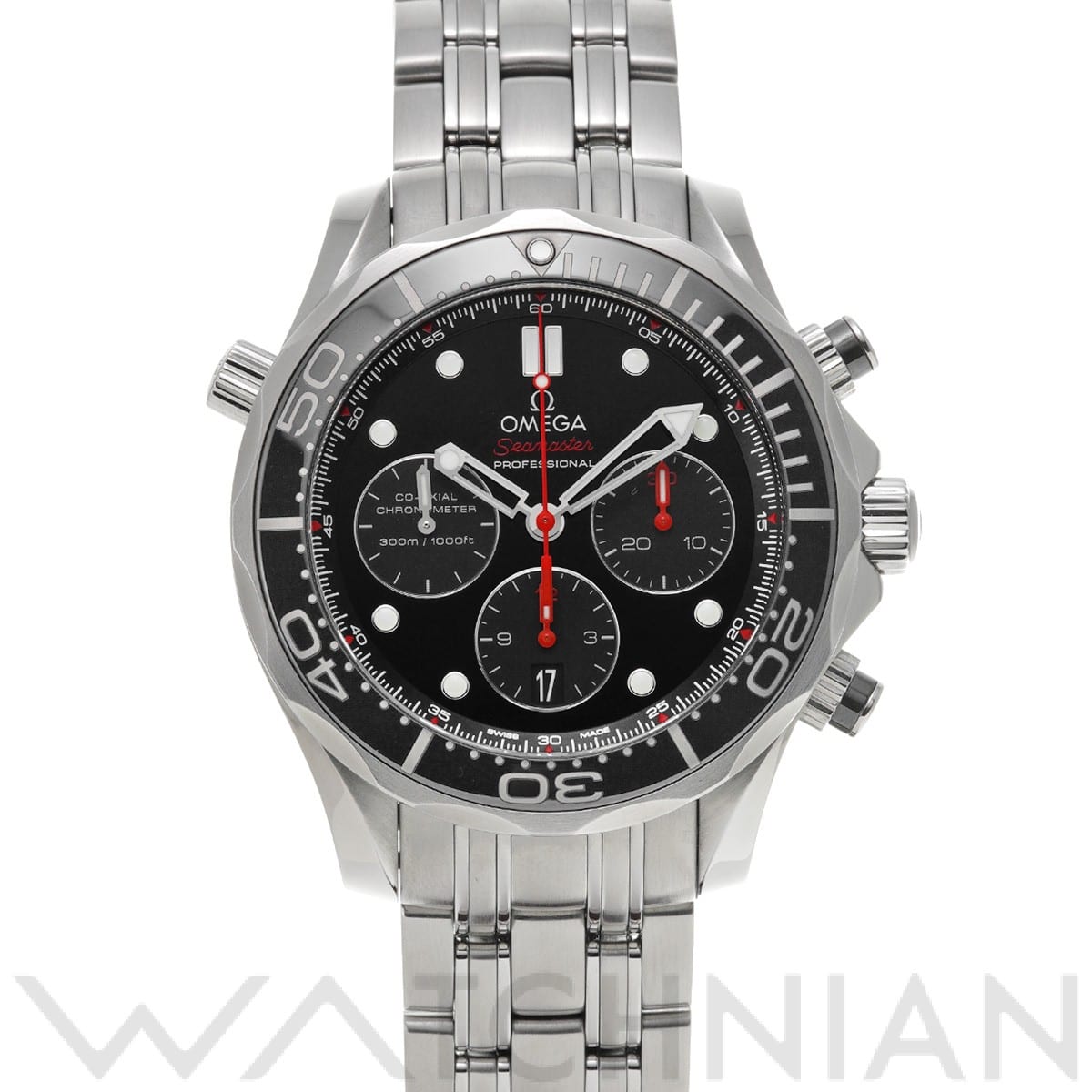 オメガ / OMEGA シーマスター ダイバー300 コーアクシャル クロノグラフ 212.30.44.50.01.001 ブラック メンズ 時計 【中古】【wristwatch】