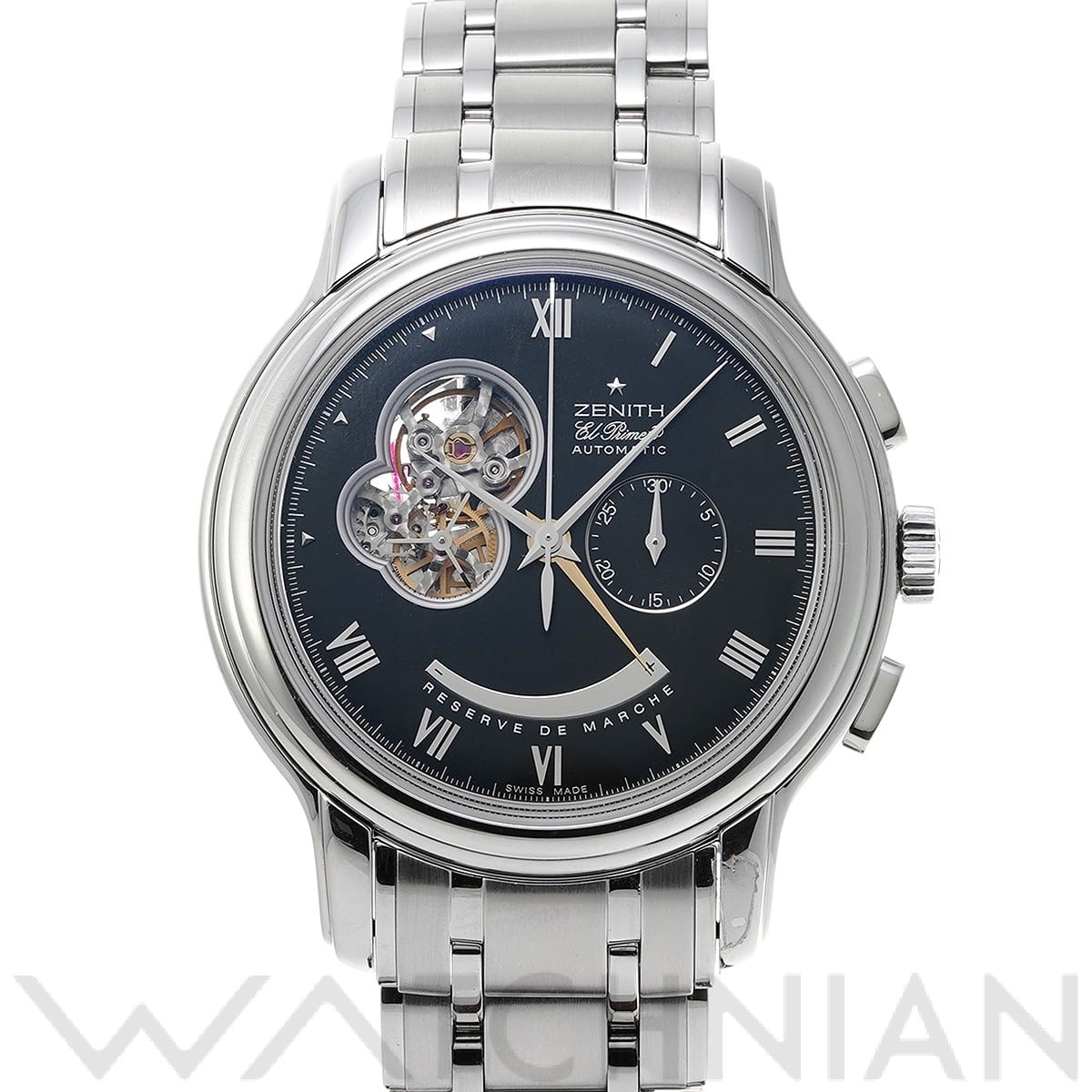 ゼニス / ZENITH クロノマスター エル・プリメロ XXT オープン 03.1260.4021 ブラック メンズ 時計 【中古】【wristwatch】