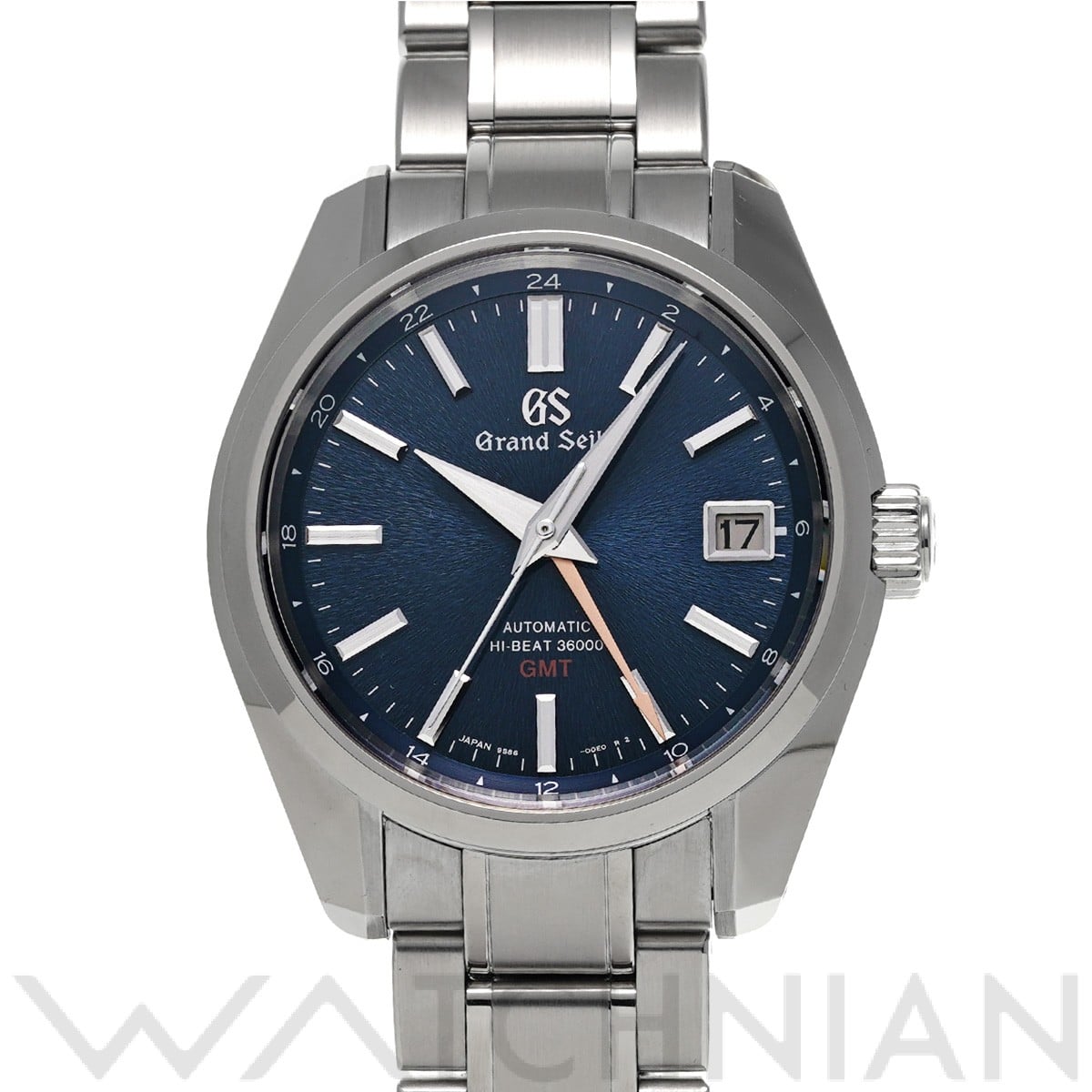 グランドセイコー / Grand Seiko ヘリテージコレクション メカニカル ハイビート36000 GMT SBGJ235 ブルー メンズ 時計 【中古】【wristwatch】