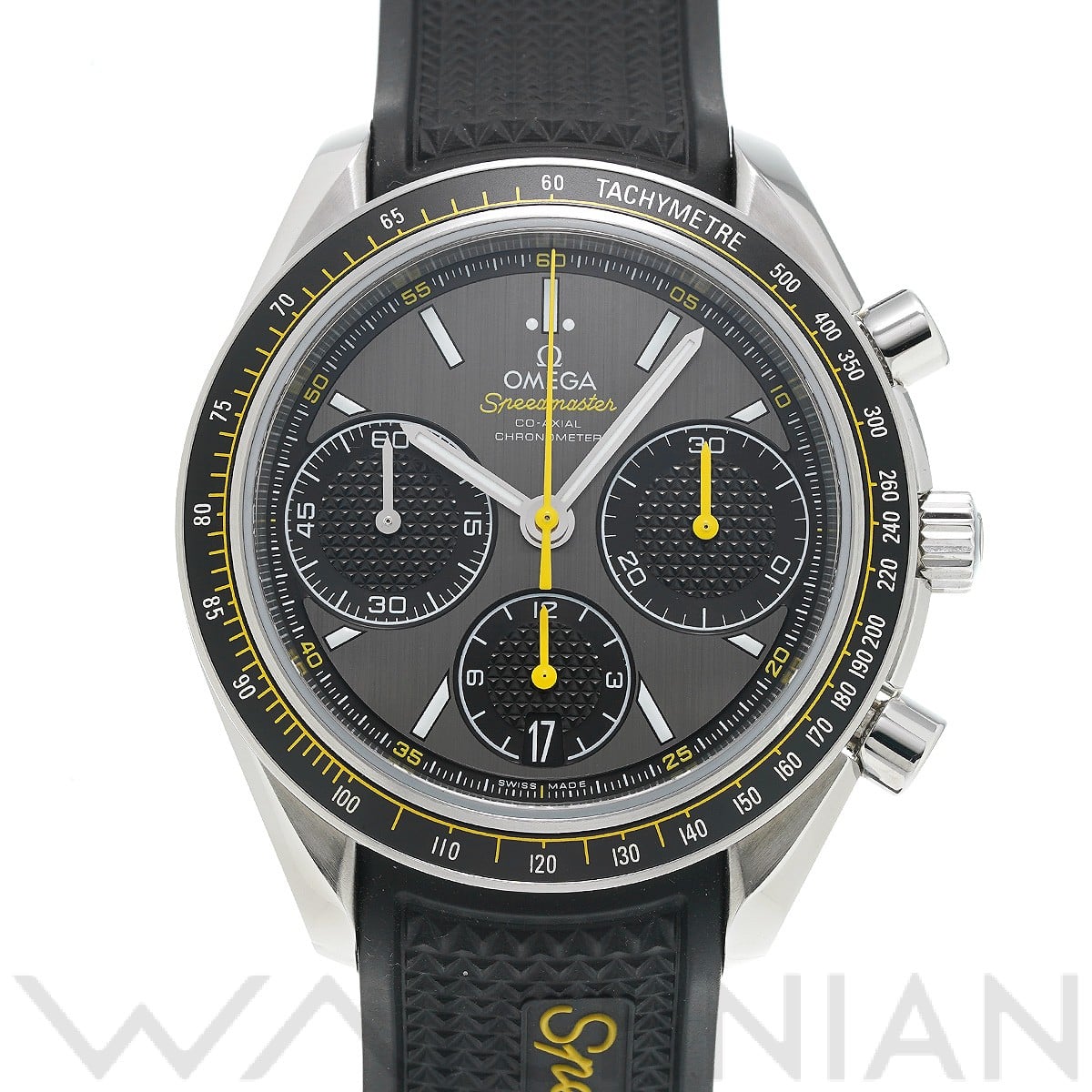 スピードマスター レーシング コーアクシャル 326.32.40.50.06.001 グレー/ブラック オメガ OMEGA メンズ 【中古】