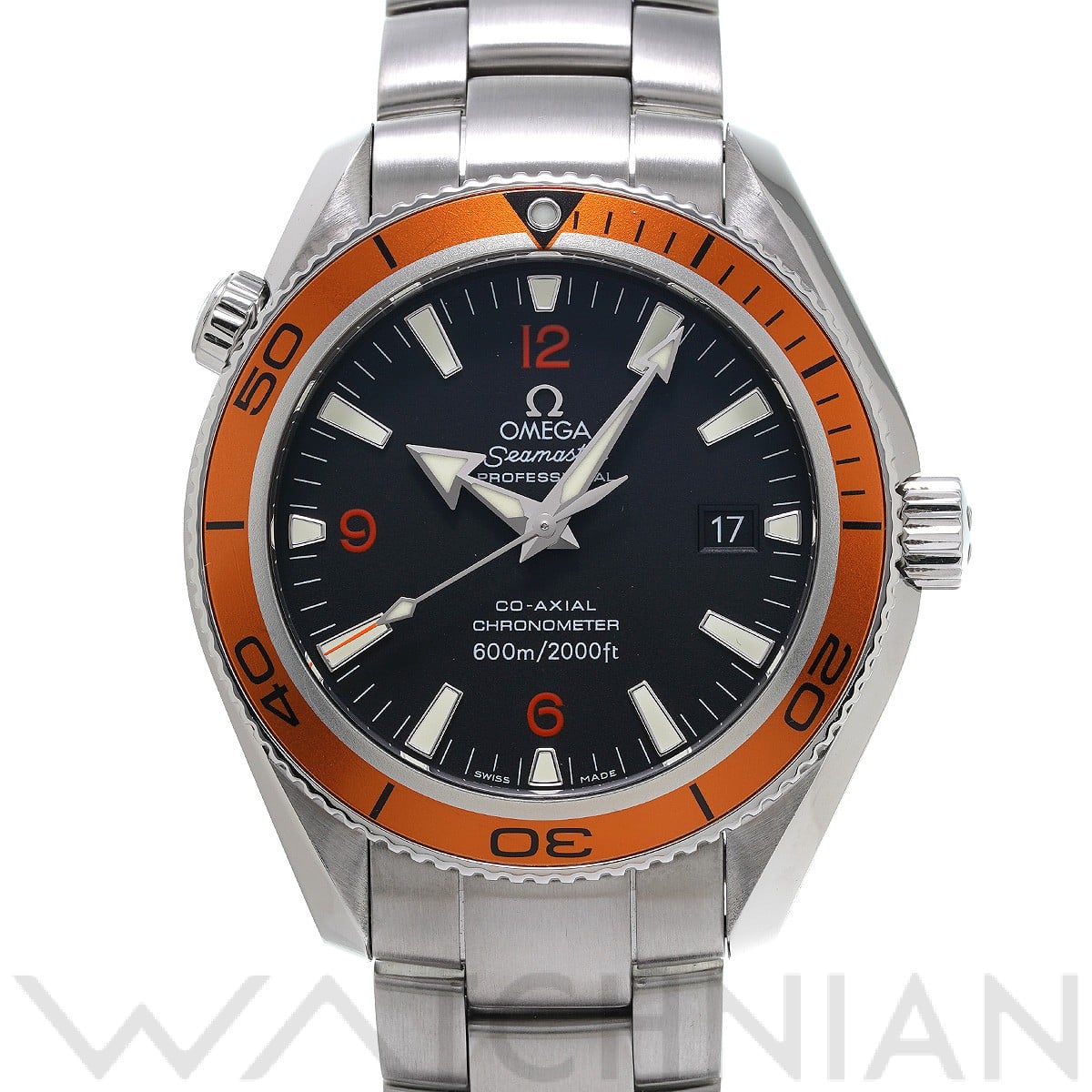 オメガ / OMEGA シーマスター プラネットオーシャン 600 コーアクシャル 2209.50 ブラック メンズ 時計 【中古】【wristwatch】