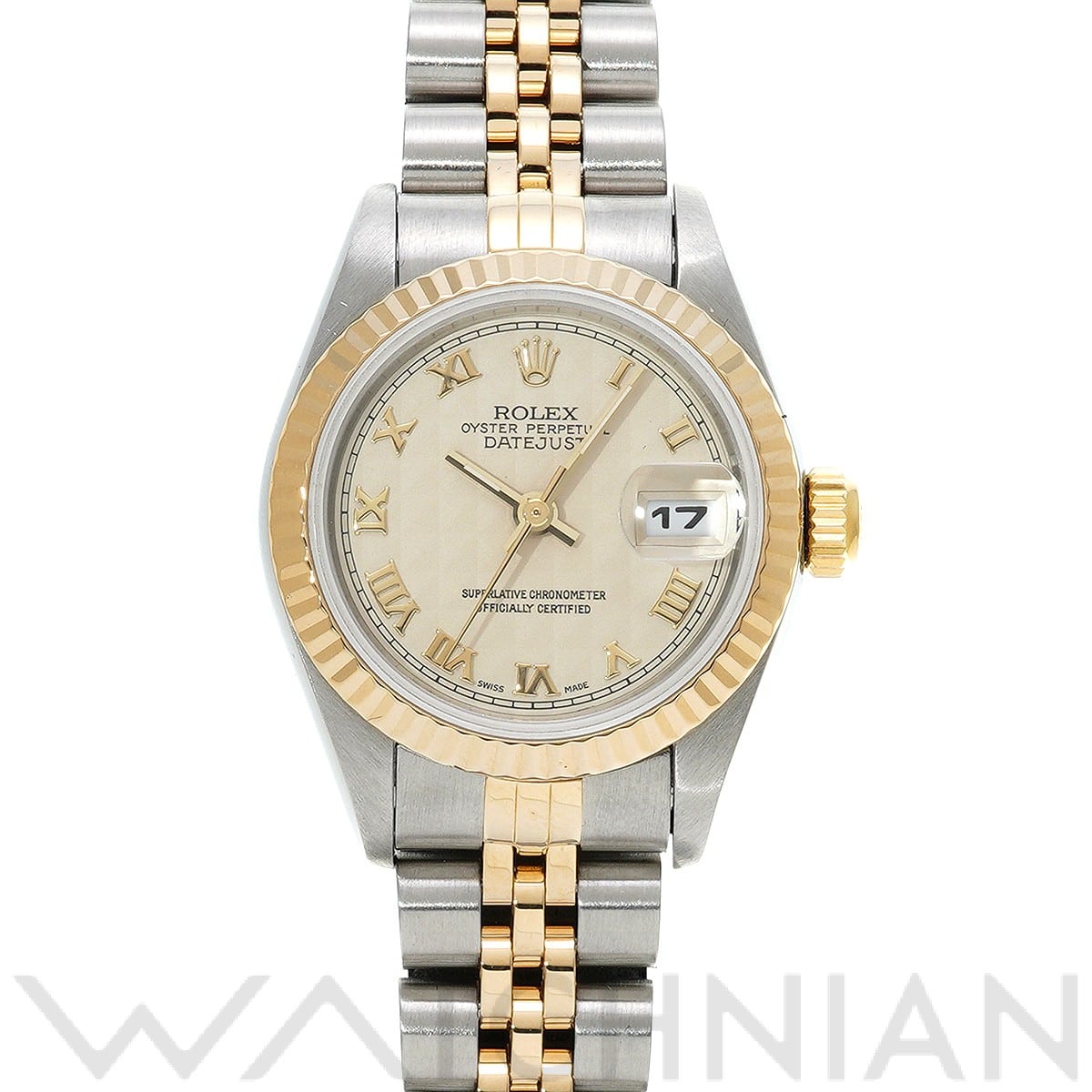 ロレックス デイトジャスト 69173 アイボリーピラミッド レディース 時計 【中古】【wristwatch】