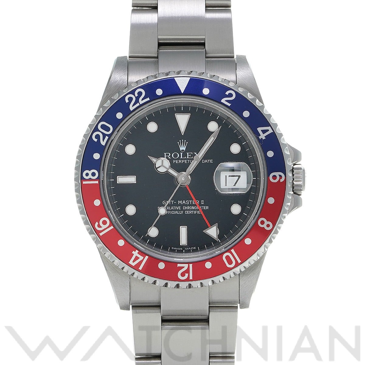 ロレックス GMTマスターII 16710 ブラック メンズ 時計 【中古】【wristwatch】