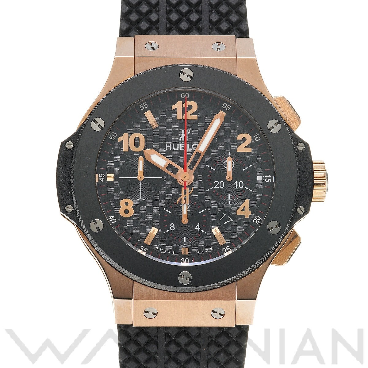 ビッグバン ゴールド セラミック 301.PB.131.RX ブラックカーボン ウブロ HUBLOT メンズ 【中古】