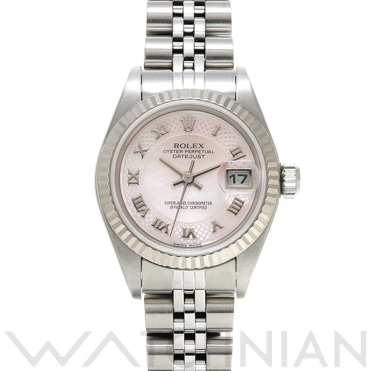 ロレックス デイトジャスト 79174NRD ホワイトシェル レディース 時計 【中古】【wristwatch】