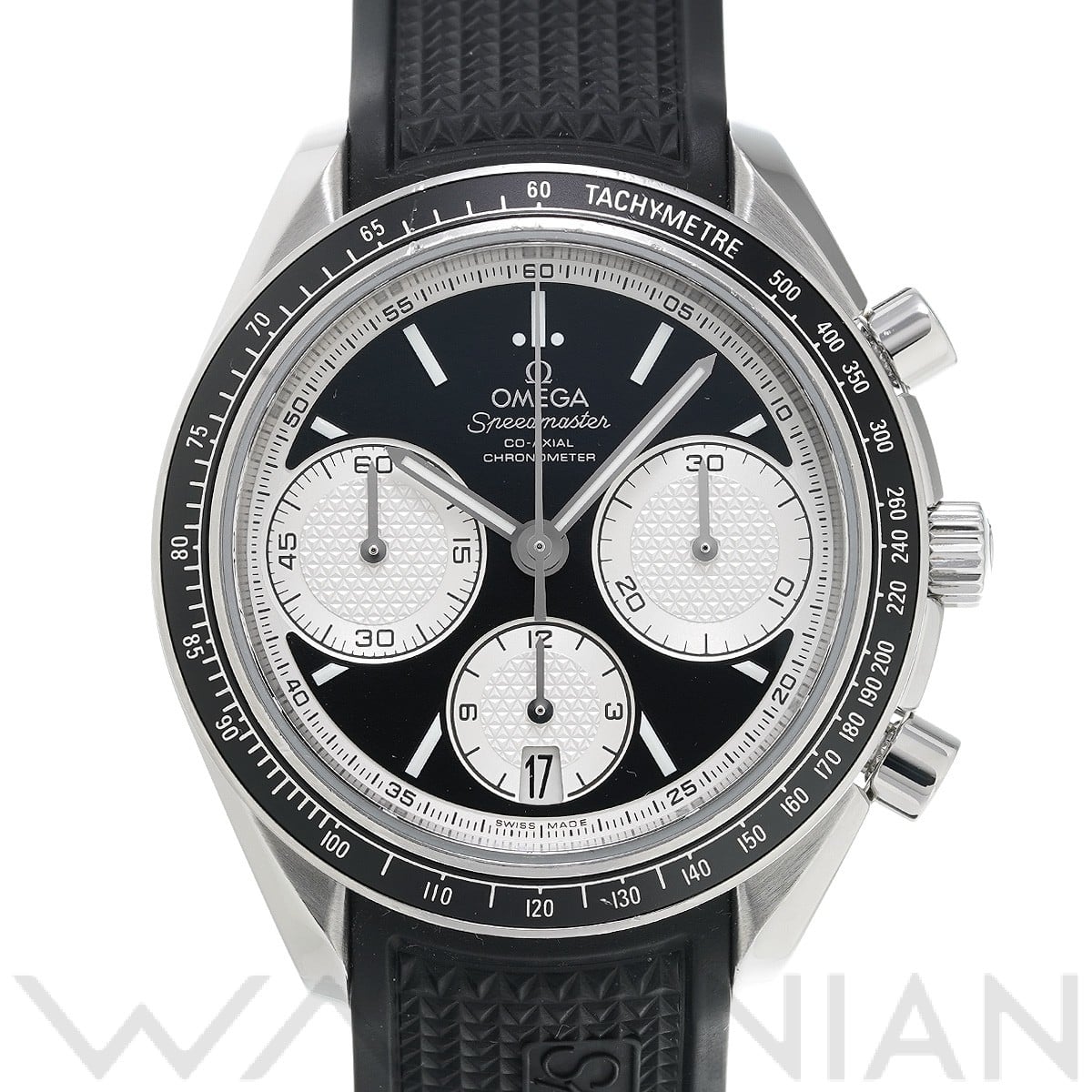 スピードマスター レーシング コーアクシャル 326.32.40.50.01.002 ブラック/シルバー オメガ OMEGA メンズ 【中古】