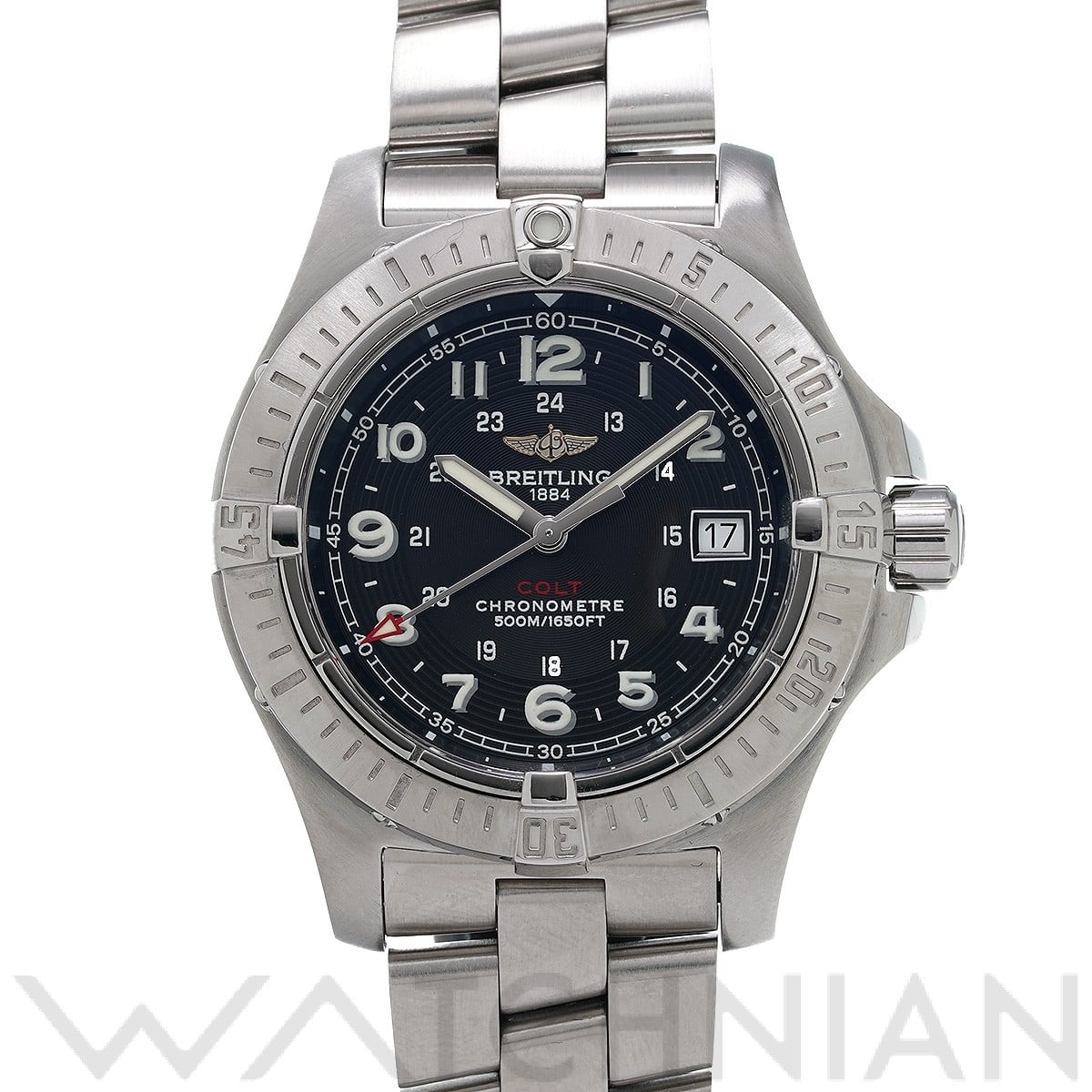 ブライトリング / BREITLING コルト クォーツ A748B83PRS ブラック メンズ 時計 【中古】【wristwatch】