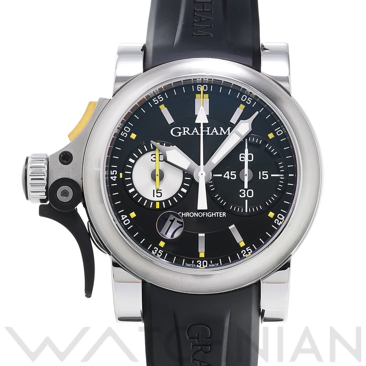 クロノファイター R.A.C. トリガー 2TRAS.B01A.K43B ブラック グラハム GRAHAM メンズ 【中古】