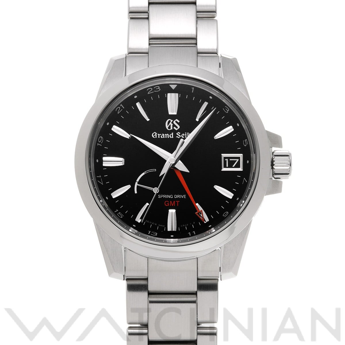 グランドセイコー / Grand Seiko ヘリテージコレクション スプリングドライブ GMT SBGE213 ブラック メンズ 時計 【中古】【wristwatch】