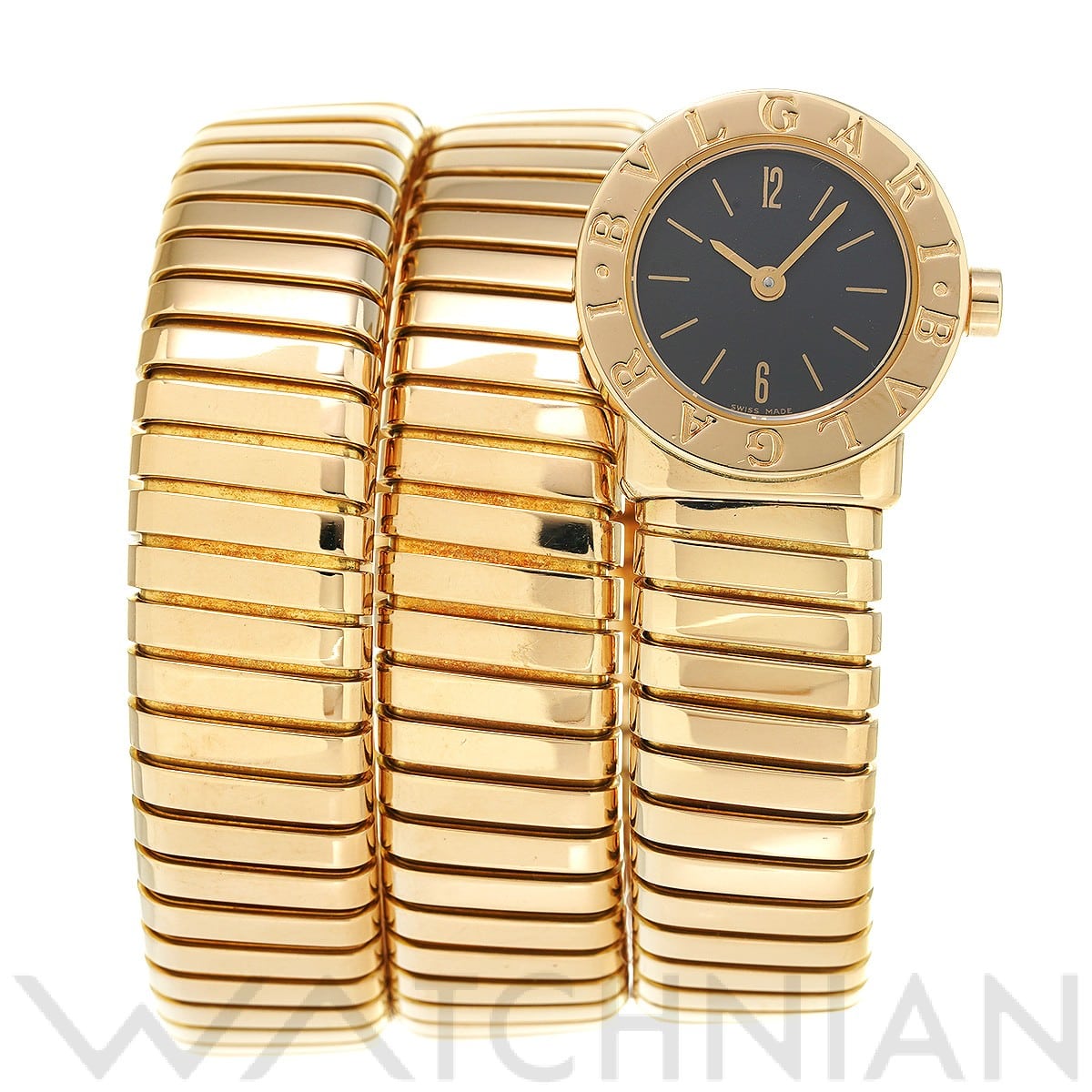 ブルガリ / BVLGARI ブルガリブルガリ トゥボガス ダブルスパイラル BB191T ブラック レディース 時計 【中古】【wristwatch】