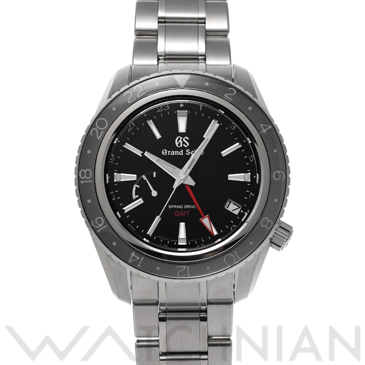 グランドセイコー / Grand Seiko スポーツコレクション スプリングドライブ GMT SBGE201 ブラック メンズ 時計 【中古】【wristwatch】