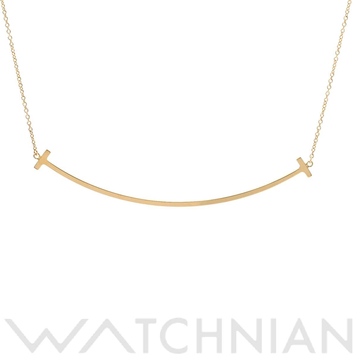 ティファニー Tスマイル ネックレス ラージ ゴールド K18イエローゴールド YG レディース ジュエリー 【中古】【jewelry】