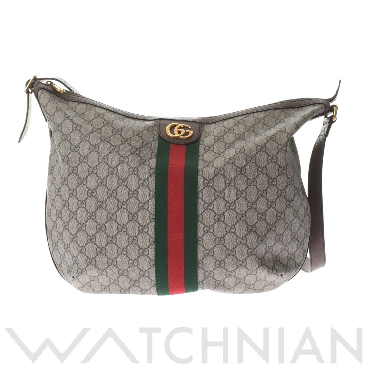 グッチ オフィディア オフィディア ベージュ/エボニー/ブラウン/ゴールド金具 547939 GGスプリームキャンバス/レザー メンズ バッグ 【中古】【bag】