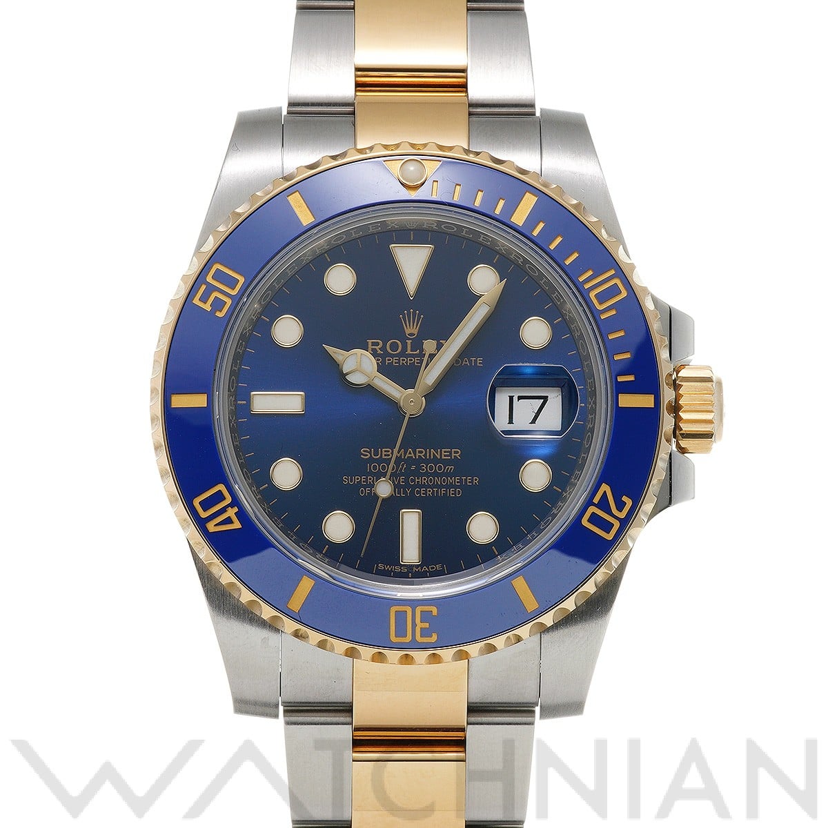 サブマリーナ デイト 116613LB ランダムシリアル ブルー ロレックス ROLEX メンズ 【中古】