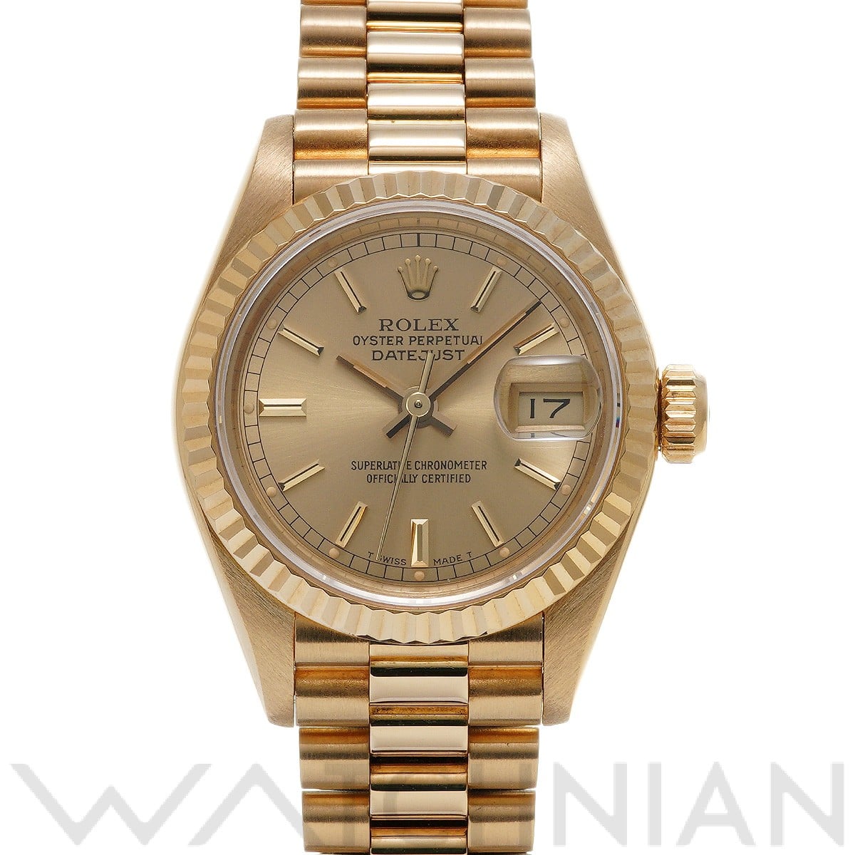 ロレックス デイトジャスト 69178 シャンパン レディース 時計 【中古】【wristwatch】