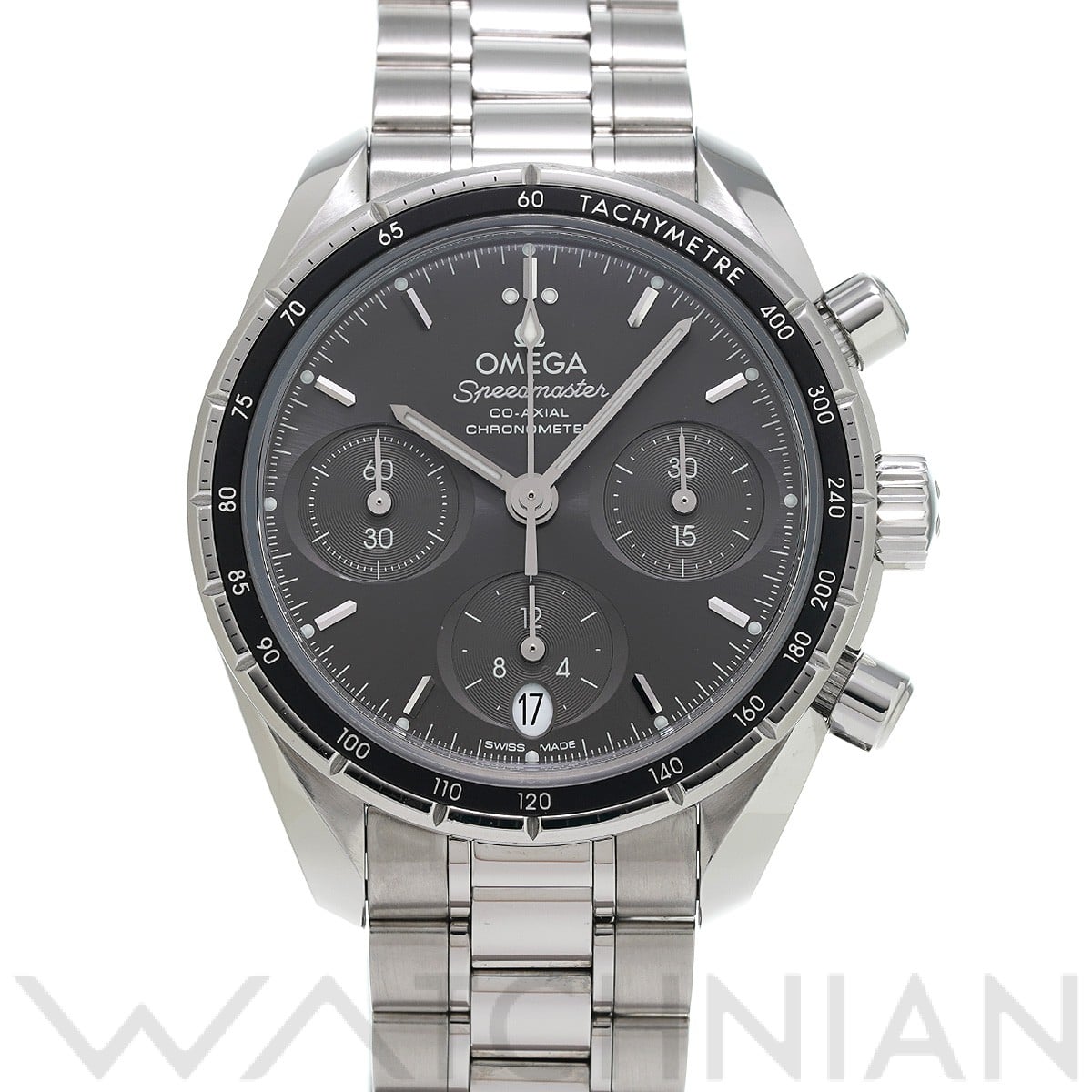 オメガ / OMEGA スピードマスター 38 コーアクシャル 324.30.38.50.06.001 グレー ユニセックス 時計 【中古】【wristwatch】