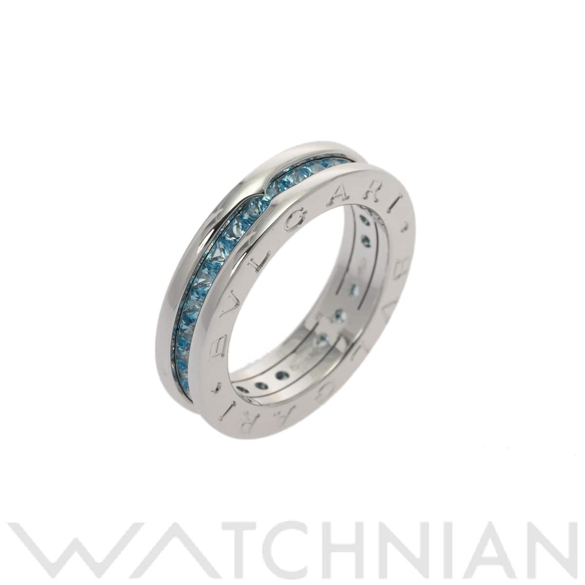 ブルガリ B.ZERO1 ナローリング #49 シルバー K18ホワイトゴールド WG レディース ジュエリー 【中古】【jewelry】