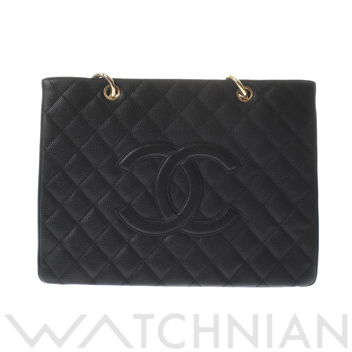 マトラッセ GST ブラック/ゴールド金具 A50995 キャビアスキン CHANEL シャネル レディース 【中古】