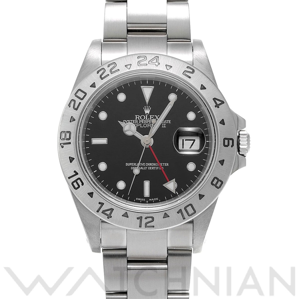 ロレックス エクスプローラーII 16570 ブラック メンズ 時計 【中古】【wristwatch】