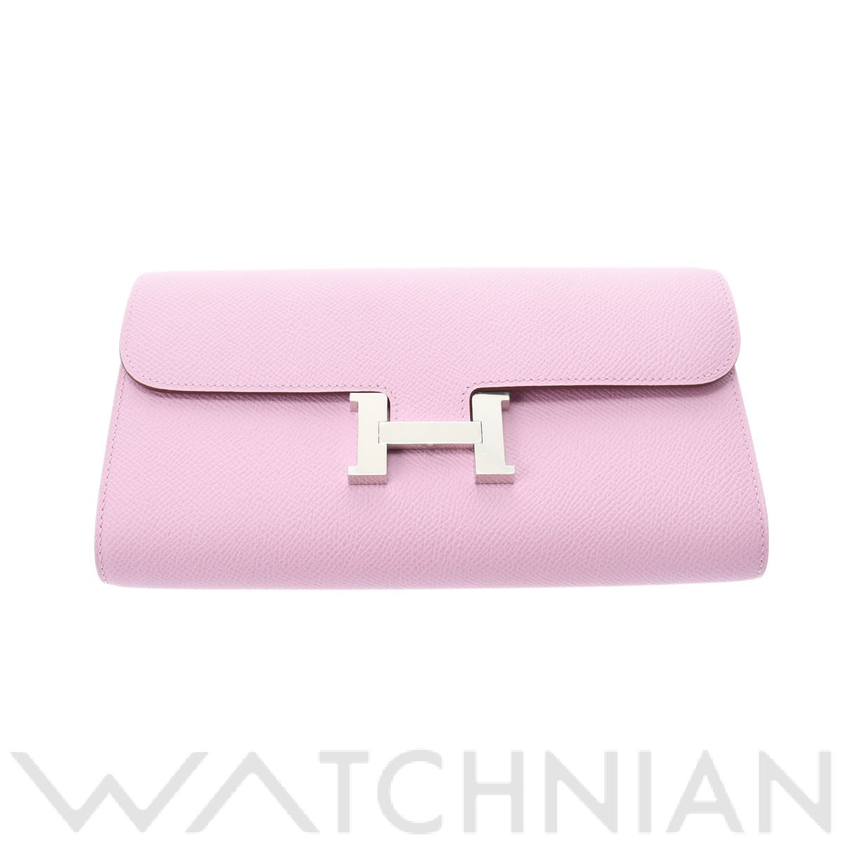 エルメス コンスタンスロング トゥーゴー モーヴシルベストル/パラジウム金具 ヴォーエプソン レディース 財布 【未使用】【purse】