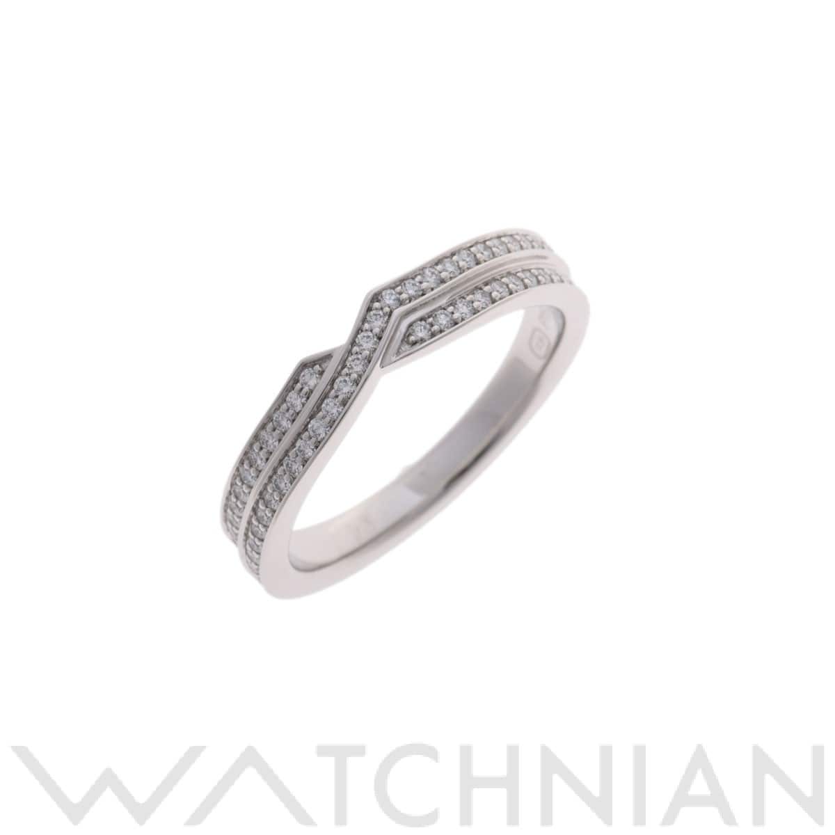 ハリー ウィンストン トリスト ツーロウ リング シルバー Pt950プラチナ レディース ジュエリー 【中古】【jewelry】