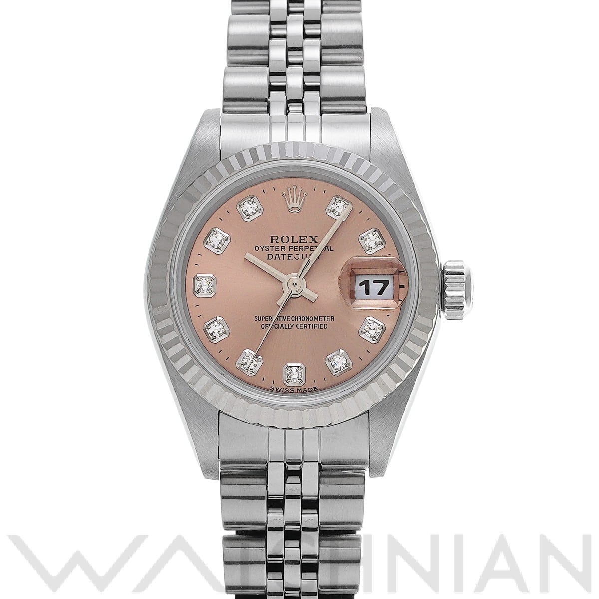 ロレックス デイトジャスト 79174G ピンク/ダイヤモンド レディース 時計 【中古】【wristwatch】