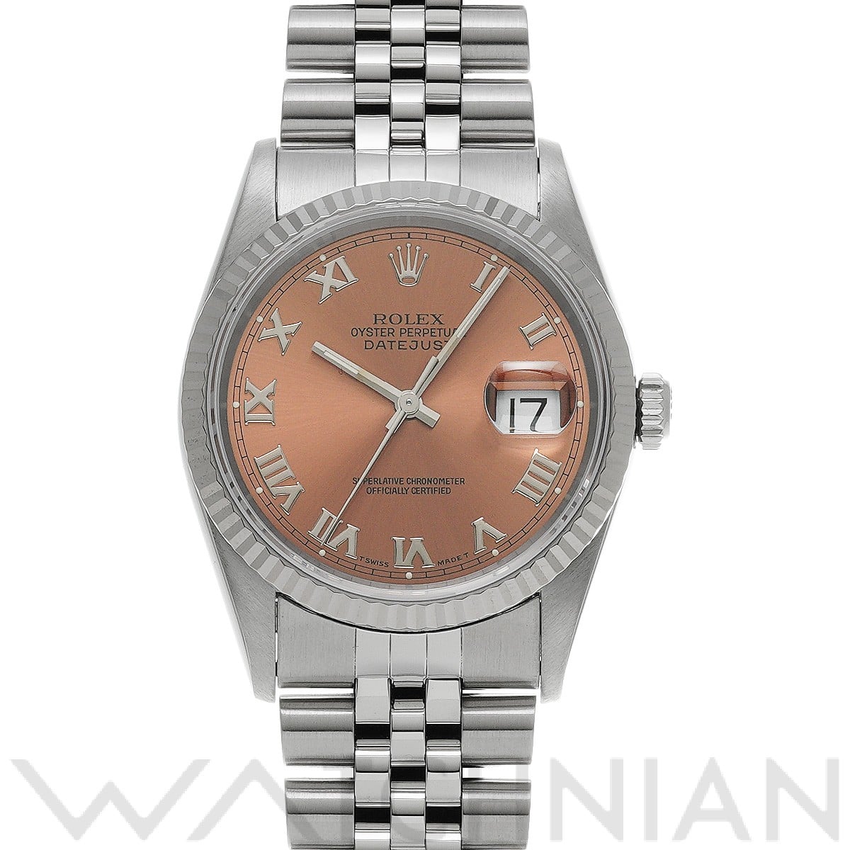 ロレックス デイトジャスト 16234 ピンク メンズ 時計 【中古】【wristwatch】