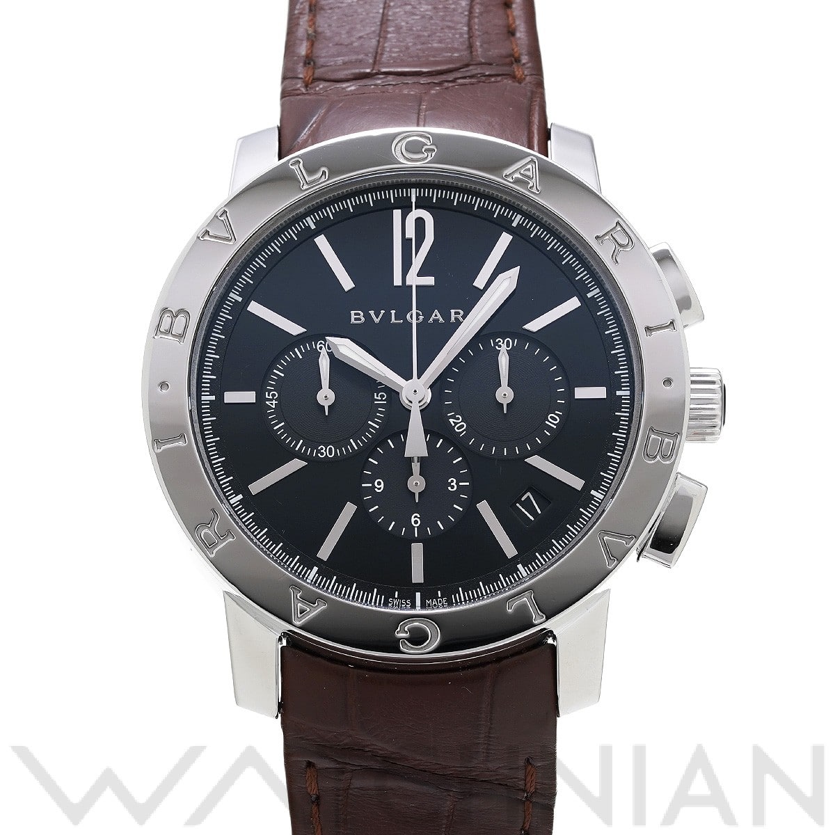 ブルガリブルガリ クロノグラフ BB41SCH ブラック ブルガリ BVLGARI メンズ 【中古】