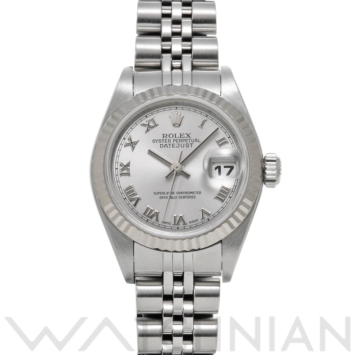 ロレックス デイトジャスト 79174 グレー レディース 時計 【中古】【wristwatch】