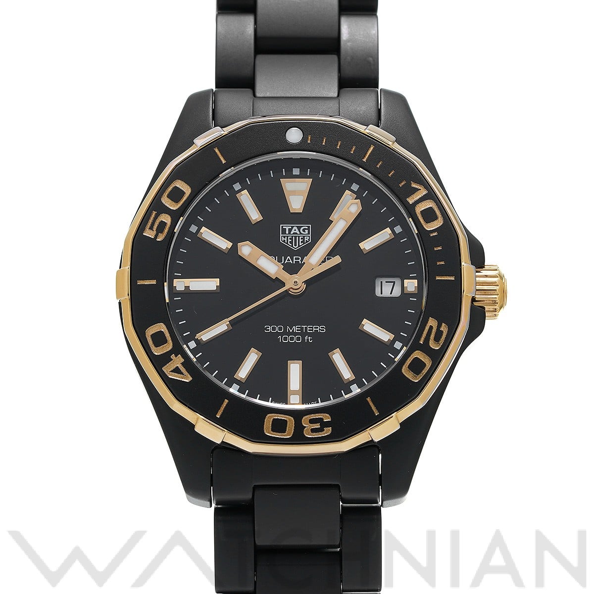 タグ ホイヤー / TAG HEUER アクアレーサー クォーツ WAY1321.BH0743 ブラック ユニセックス 時計 【中古】【wristwatch】