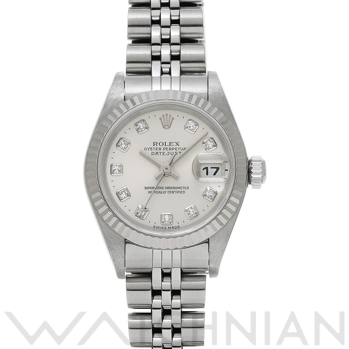 ロレックス デイトジャスト 79174G シルバー/ダイヤモンド レディース 時計 【中古】【wristwatch】