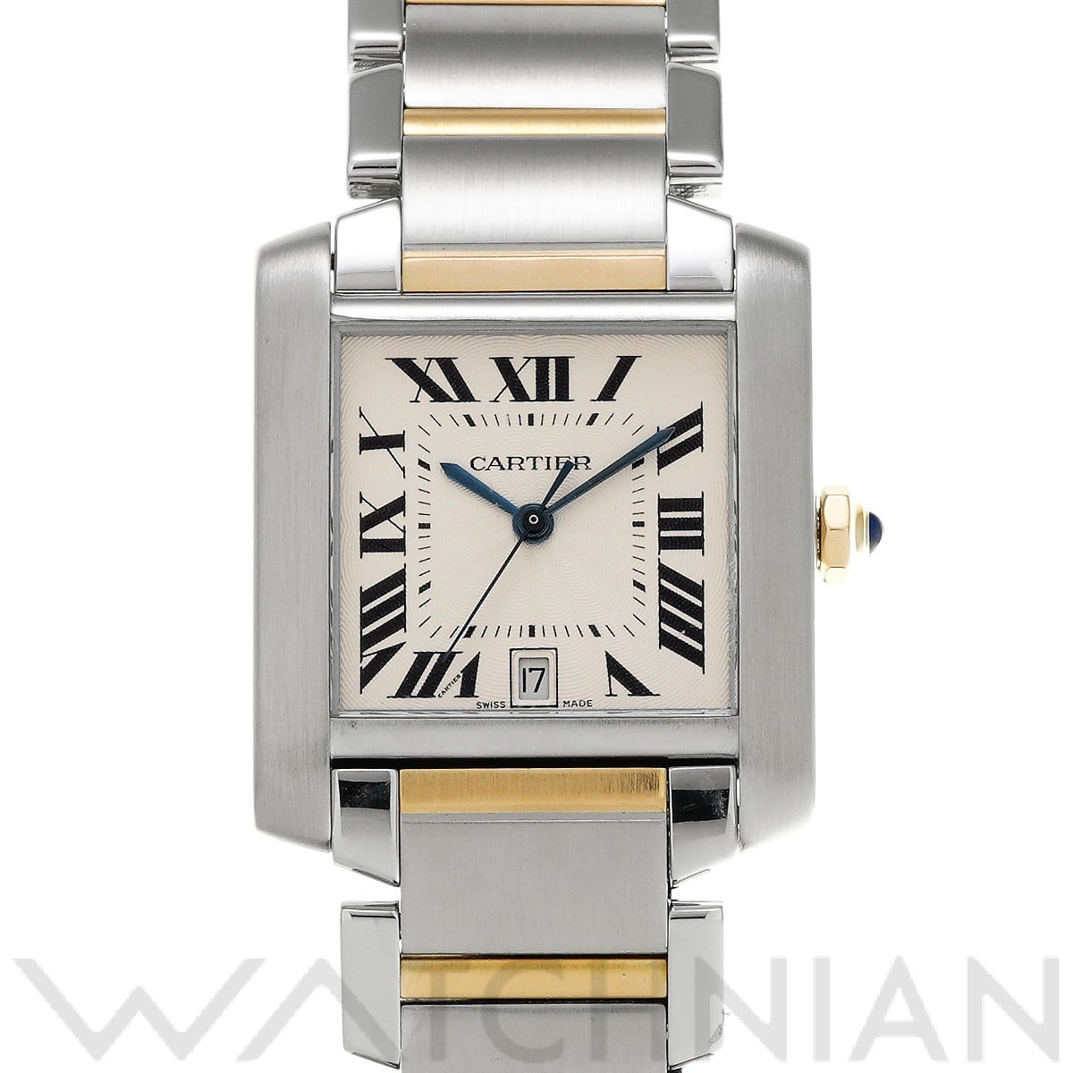 カルティエ / CARTIER タンク フランセーズ LM W51005Q4 シルバー メンズ 時計 【中古】【wristwatch】