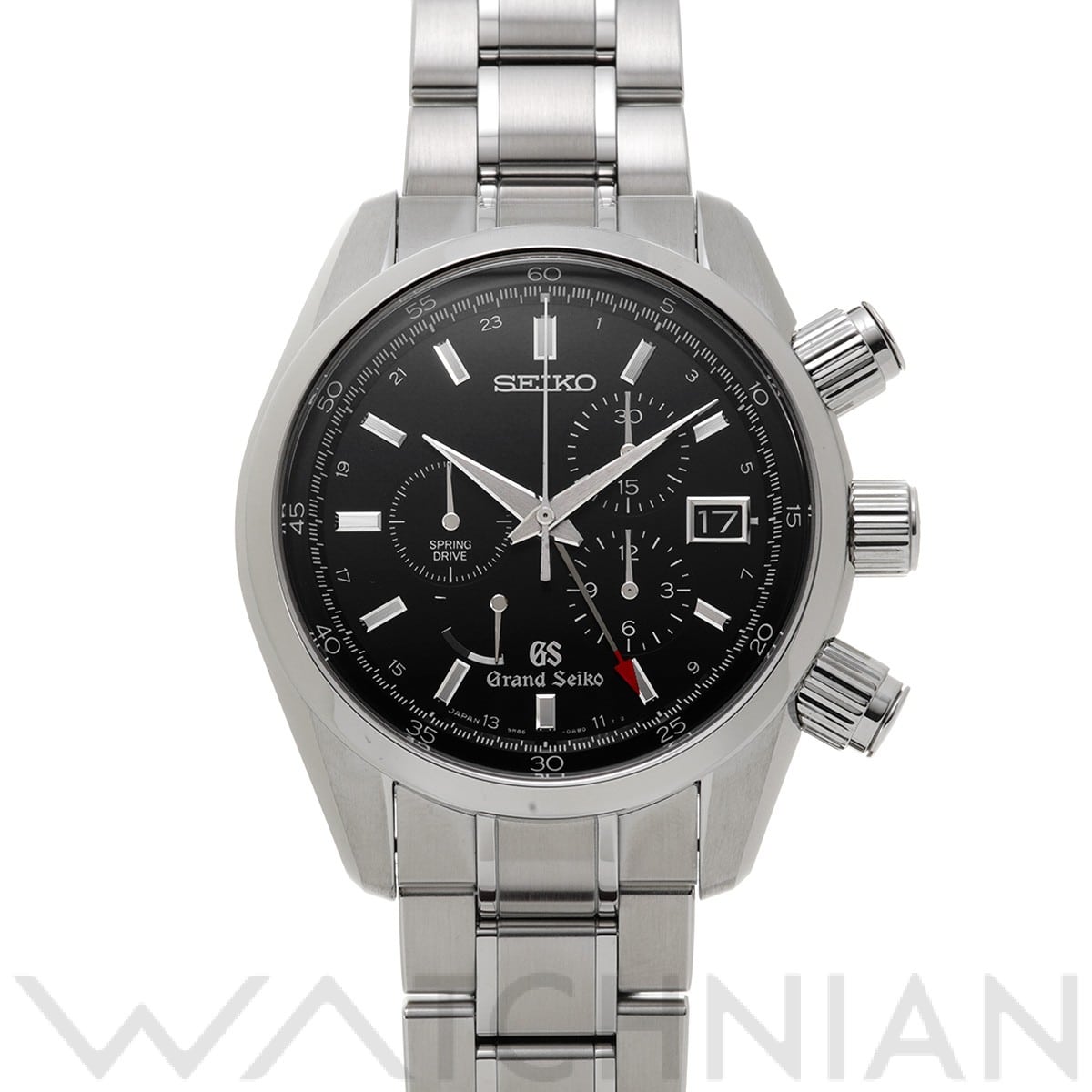 グランドセイコー / Grand Seiko スポーツコレクション スプリングドライブ クロノグラフ GMT SBGC003 ブラック メンズ 時計 【中古】【wristwatch】