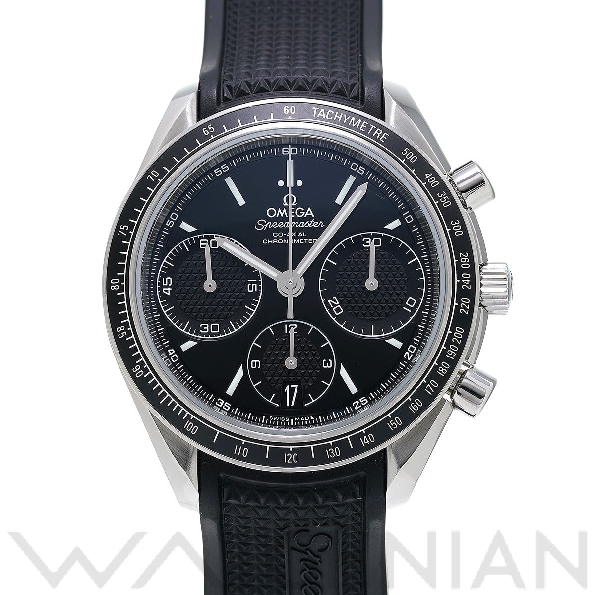 スピードマスター レーシング コーアクシャル 326.32.40.50.01.001 ブラック オメガ OMEGA メンズ 【中古】