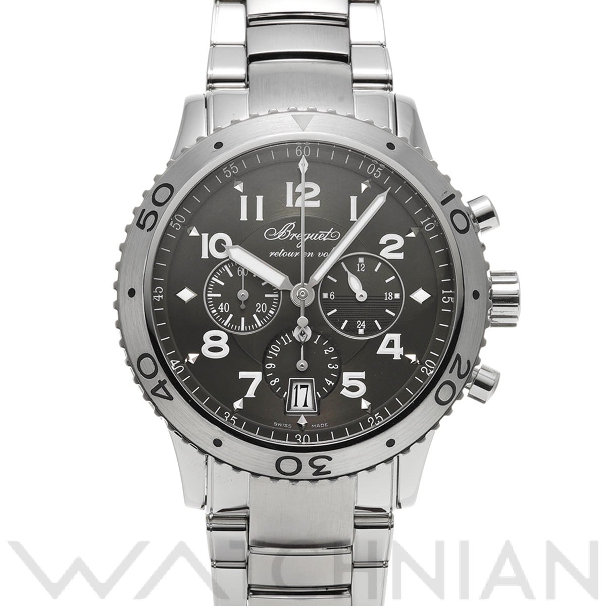 ブレゲ / Breguet トランスアトランティック タイプXXI 3810ST/92/SZ9 グレー メンズ 時計 【中古】【wristwatch】