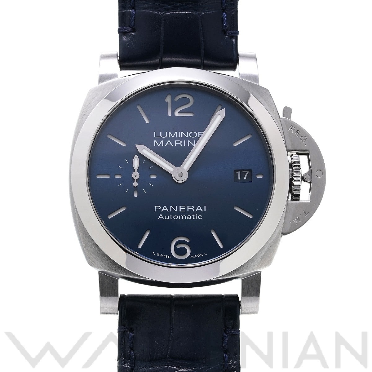 ルミノールマリーナ クアランタ PAM01270 X番(2021年製造) ブルー パネライ PANERAI メンズ 【中古】