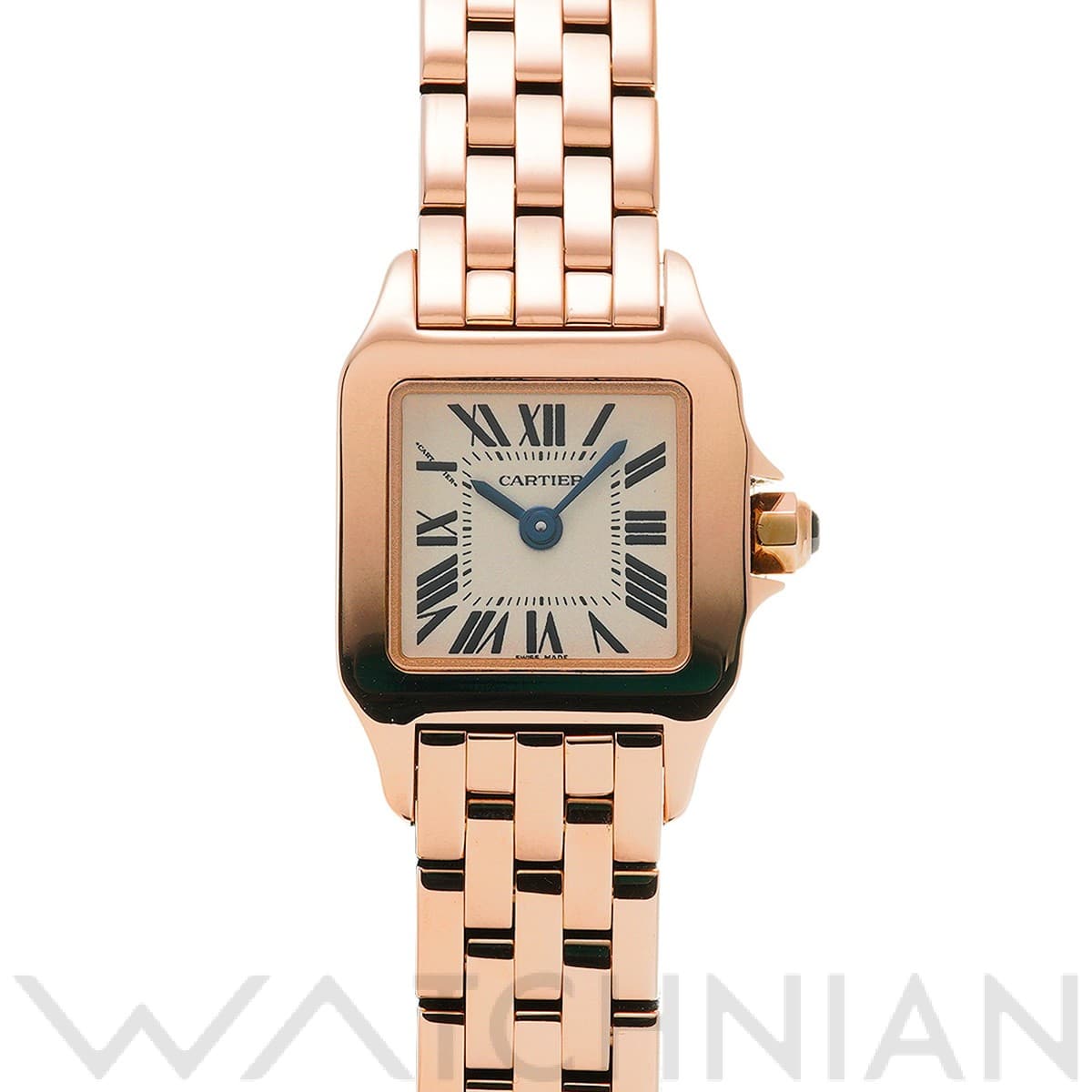 カルティエ / CARTIER ミニサントス ドゥモワゼル W25077X9 シルバー レディース 時計 【中古】【wristwatch】