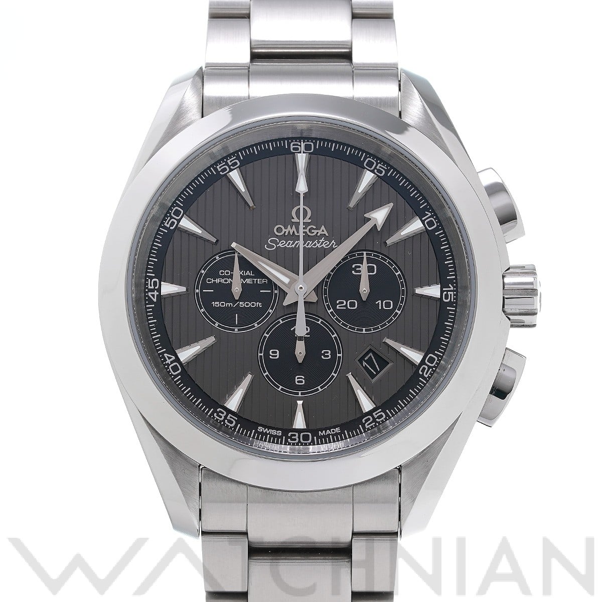オメガ / OMEGA シーマスター アクアテラ コーアクシャル クロノグラフ 231.10.44.50.06.001 グレー/ブラック メンズ 時計 【中古】【wristwatch】