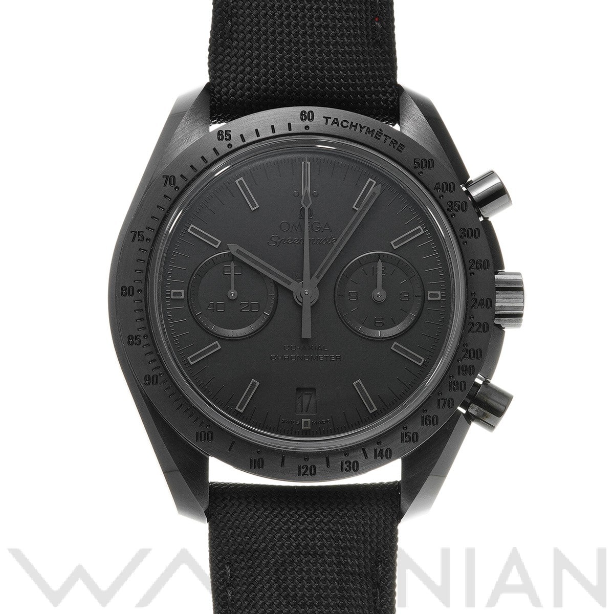 スピードマスター ダークサイドオブザムーン コーアクシャル ブラックブラック 311.92.44.51.01.005 ブラック オメガ OMEGA メンズ 【中古】