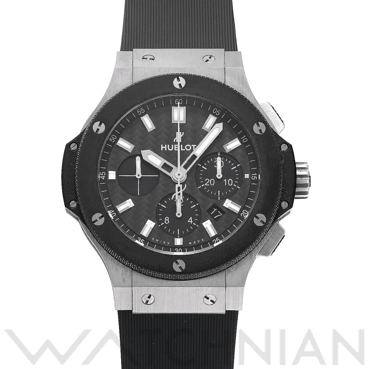 ビッグバン スチール セラミック 301.SM.1770.RX ブラックカーボン ウブロ HUBLOT メンズ 【中古】