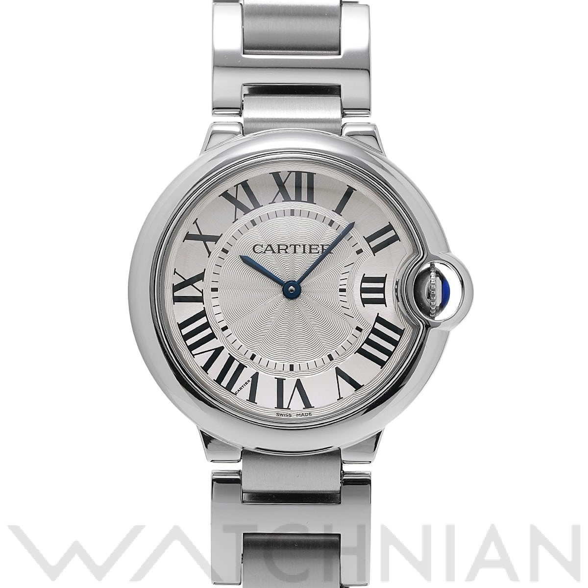 カルティエ / CARTIER バロンブルー ドゥ カルティエ 36mm W69011Z4 シルバー ユニセックス 時計 【中古】【wristwatch】