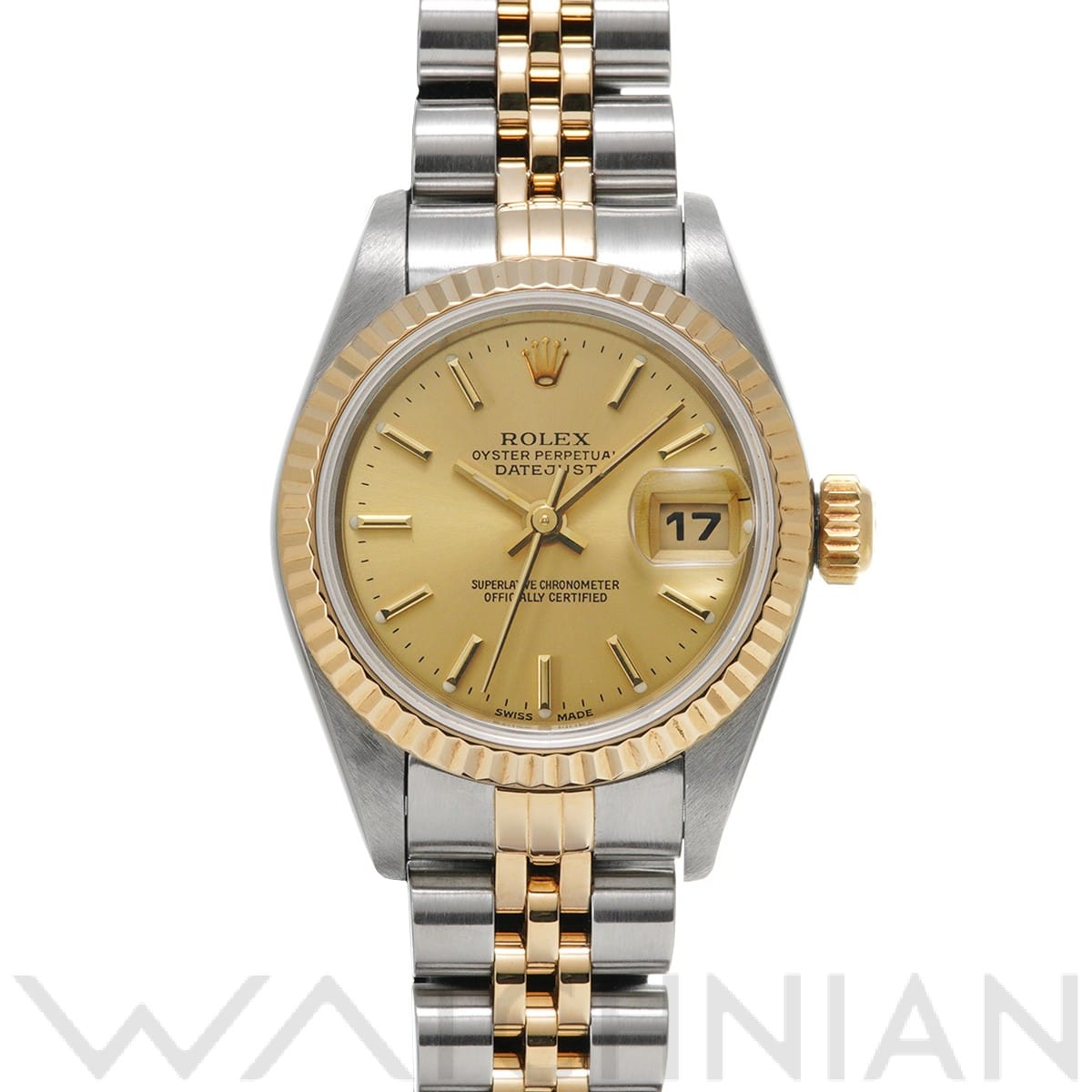 ロレックス デイトジャスト 79173 シャンパン レディース 時計 【中古】【wristwatch】