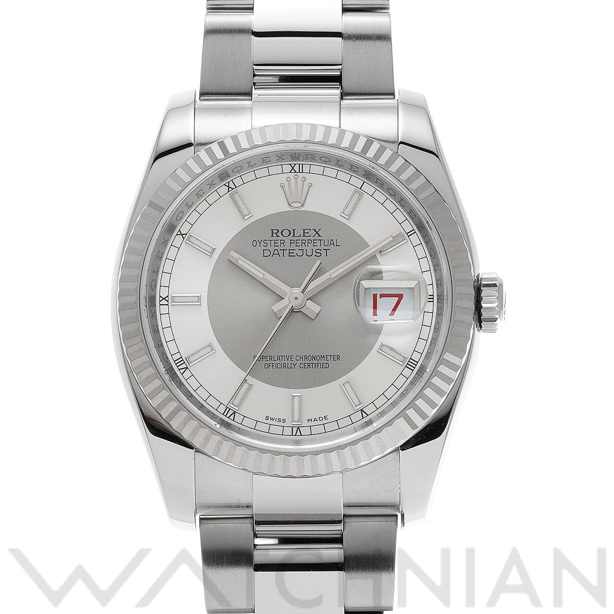 ロレックス デイトジャスト 36 116234 シルバー/グレー メンズ 時計 【中古】【wristwatch】