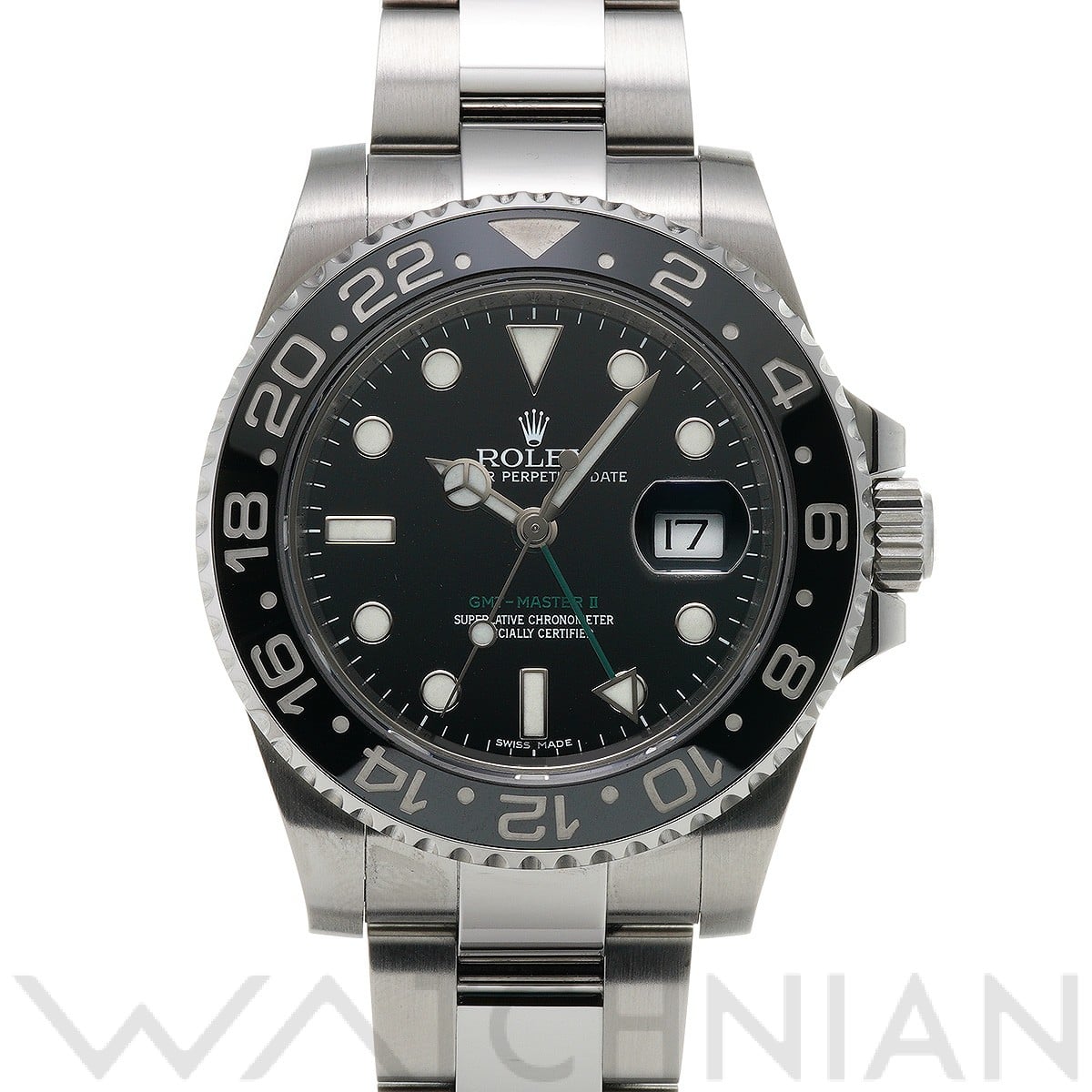 ロレックス GMTマスターII 116710LN ブラック メンズ 時計 【中古】【wristwatch】