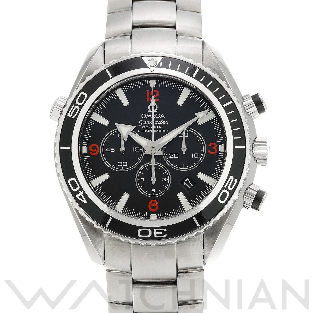 オメガ / OMEGA シーマスター プラネットオーシャン 600 コーアクシャル クロノグラフ 2210.51 ブラック メンズ 時計 【中古】【wristwatch】